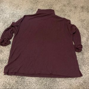 A New Day Burgundy ribbed shirt